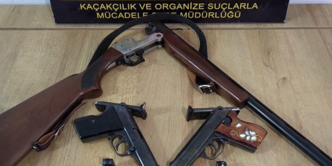 Adıyaman’da Ruhsatsız Silahlar Ele Geçirildi