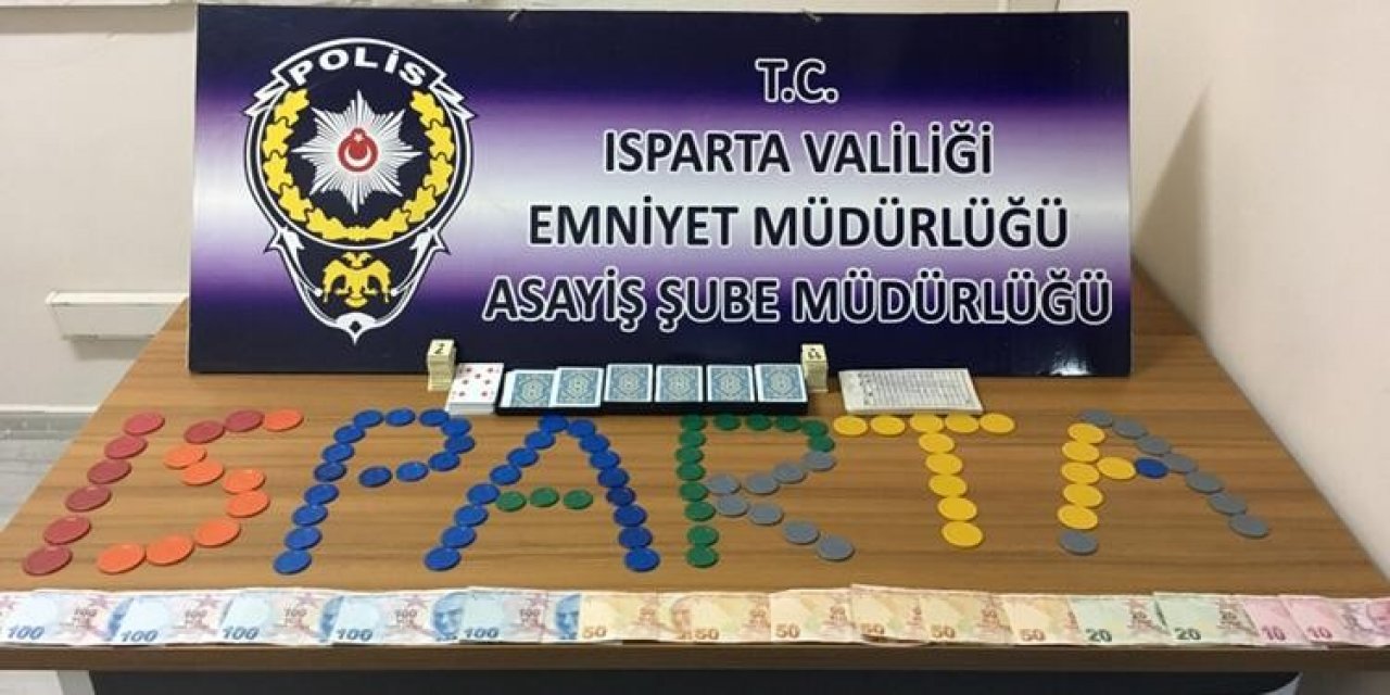 Isparta’da Kumar Baskınında Yakalanan 8 Kişiye 34 Bin 551 Lira Ceza