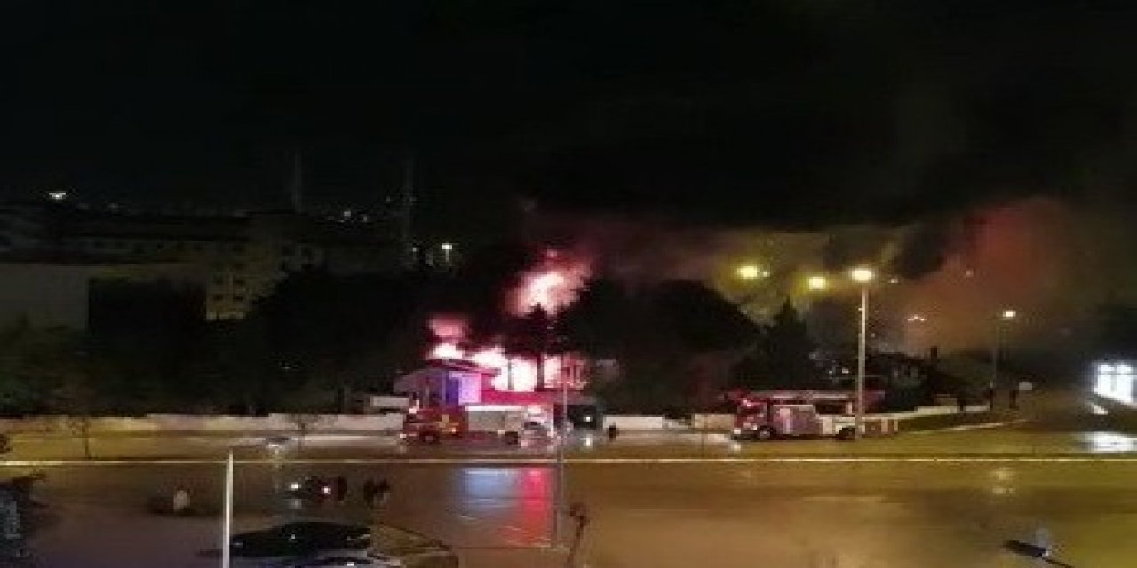 Afad’ın Yeni Bina İnşaatında Yangın