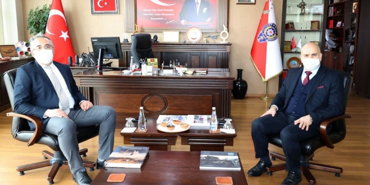 Belediye Başkanı Savran, Emniyet Müdürü Artunay Ve Jakem Komutanı Altın’ı Ziyaret Etti