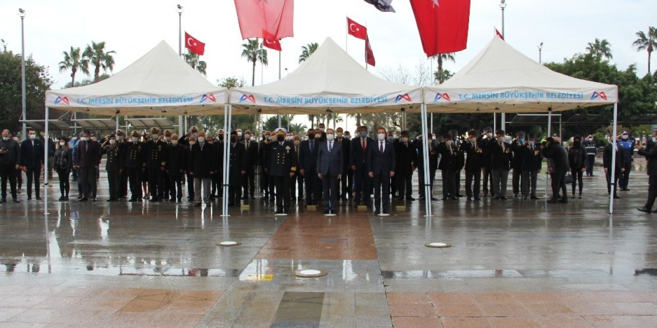 Atatürk’ün Mersin’e Gelişinin 98’inci Yıl Dönümü Törenle Kutlandı