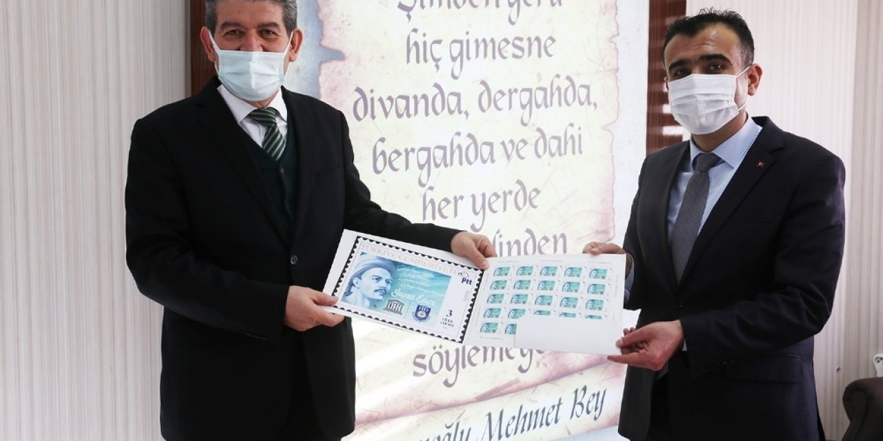Karaman Belediyesi Yunus Emre Yılı Anısına Pul Bastırdı