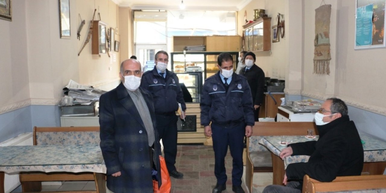 Bitlis’te Maske Ve Sosyal Mesafe Denetimi