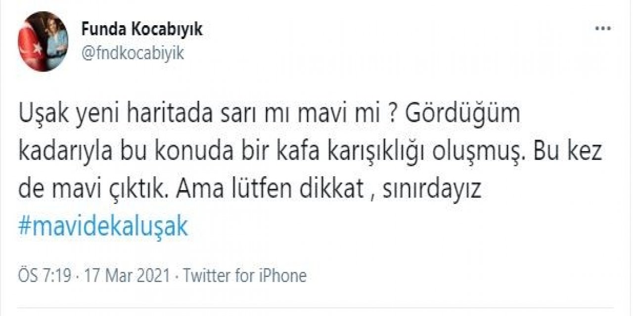 Uşak ’mavi’ Kaldı