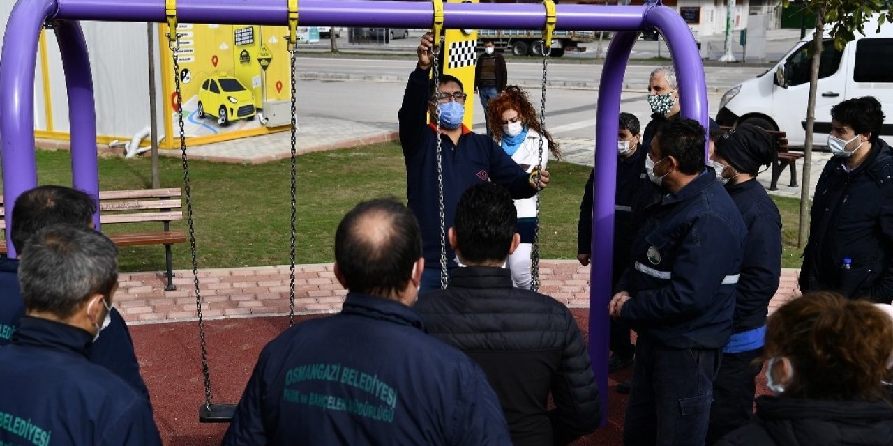 Bursa’da Çocuk Parklarında Üst Düzey Güvenlik