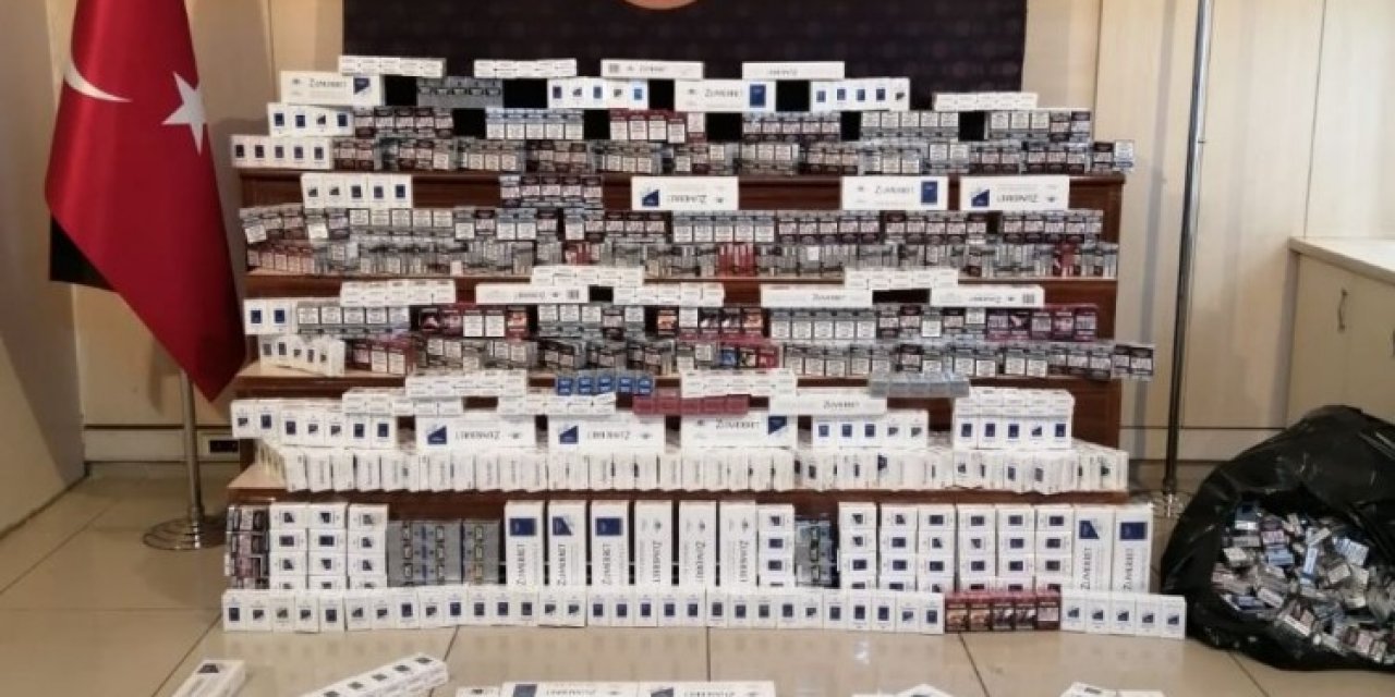 2 Bin 580 Paket Kaçak Sigara Ele Geçirildi