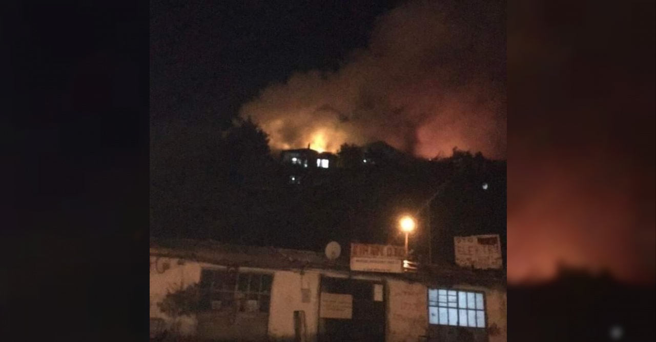 Karabük’te iki katlı evde yangın çıktı