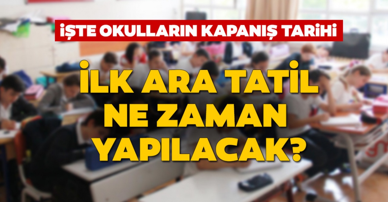 Okullar ne zaman tatil olacak? Kasım ayında ara tatil olacak mı? MEB takvimiz burada!