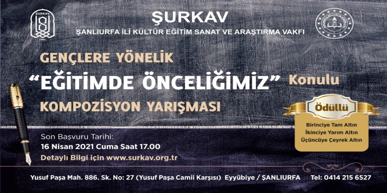 Şanlıurfa’da ‘eğitimde Önceliğimiz’ Konulu Yarışma