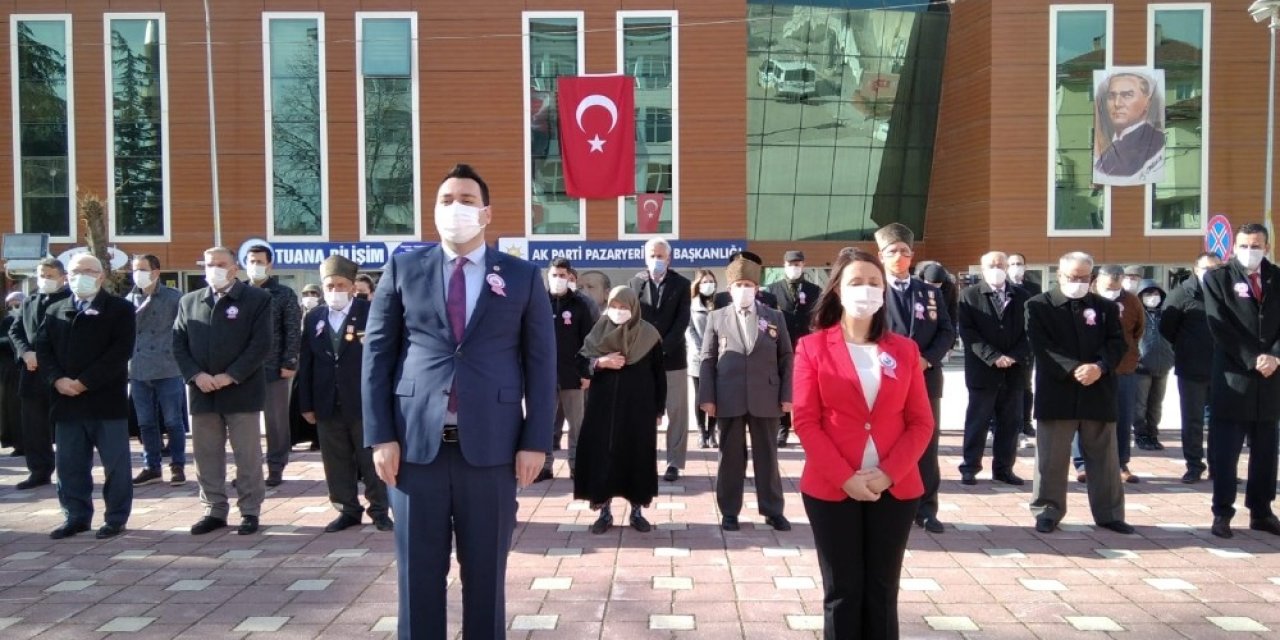 Pazaryeri’nde 18 Mart Şehitleri Anma Günü Ve Çanakkale Deniz Zaferi Kutlaması