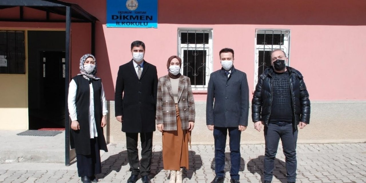 Tortum Dikmen İlkokuluna Anlamlı Yardım