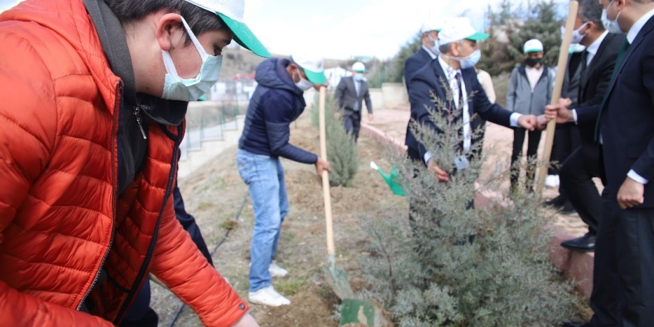 Elazığ’da Fidanlar Şehit Osman Paşa Ve Silah Arkadaşları İçin Toprakla Buluşturuldu