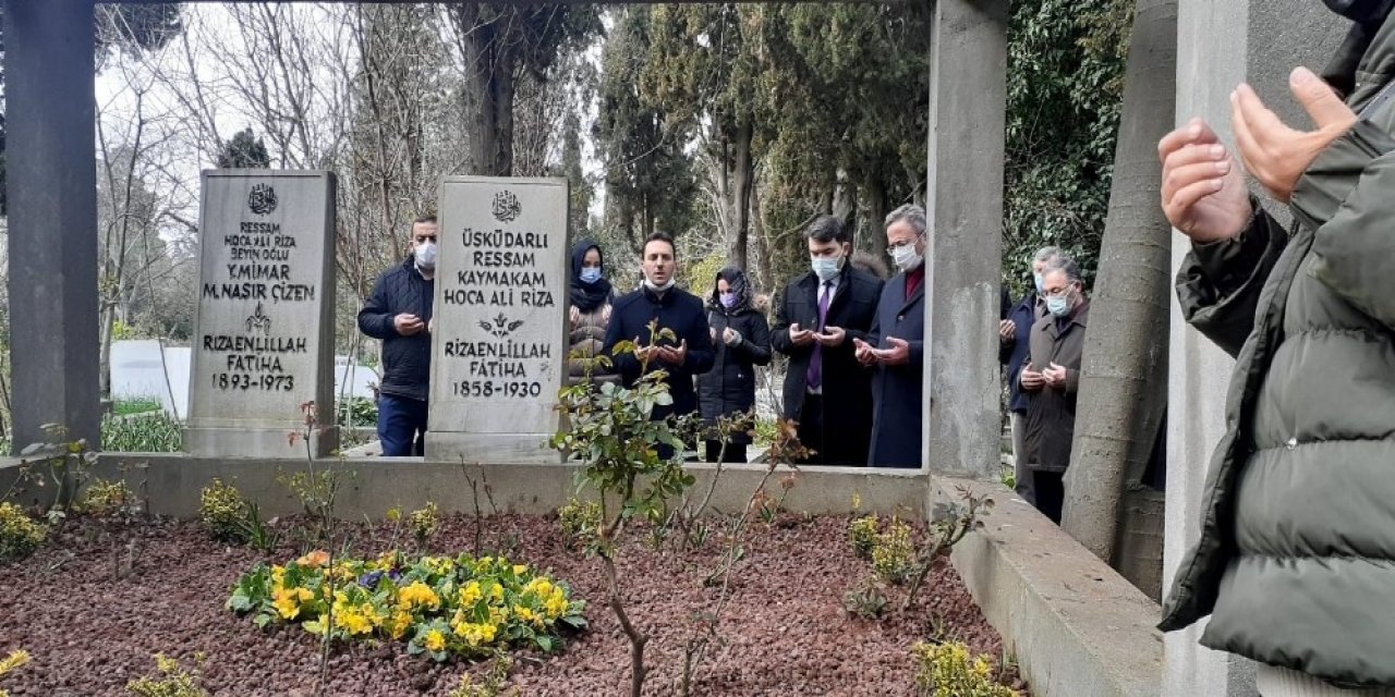 “i̇stanbul’un Ressamı” Hoca Ali Rıza Bey Vefatının 91. Yılında Kabri Başında Anıldı