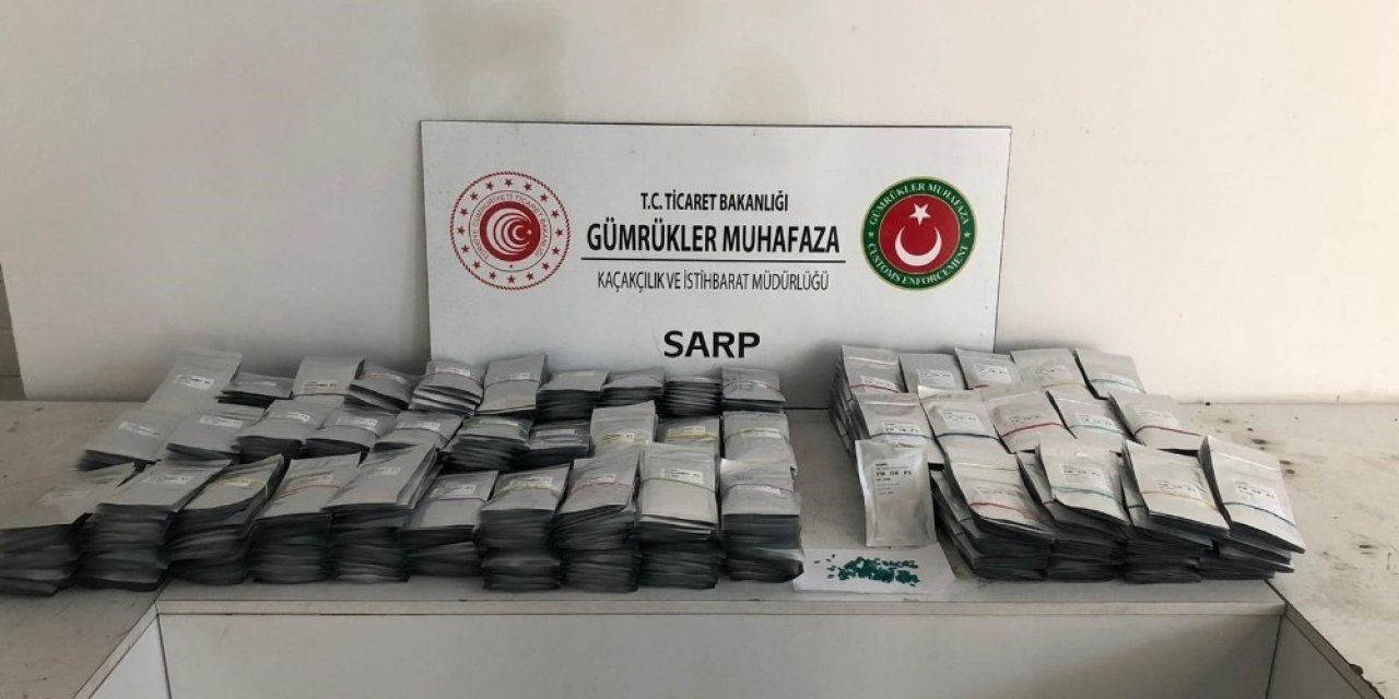 Sarp Sınır Kapısı’nda Bir Minibüste 771 Bin 500 Adet Hibrit Salatalık Tohumu Ele Geçirildi