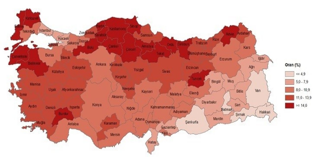 Erzurum Yaşlı Nüfus Verileri Açıklandı
