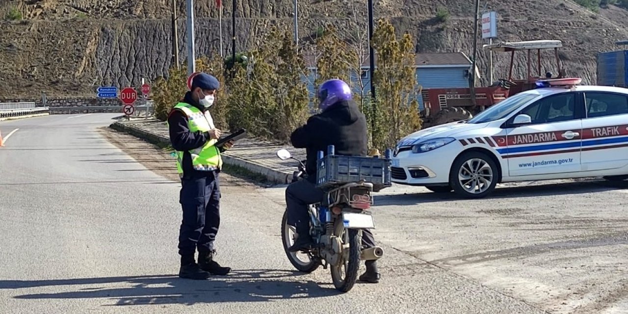 Jandarmadan Motosiklet Denetimi