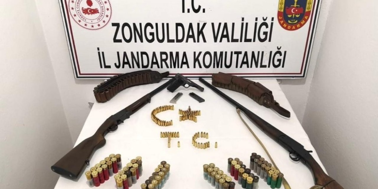 Jandarma, Ruhsatsız Tüfek Ve Çok Sayıda Fişek Ele Geçirdi