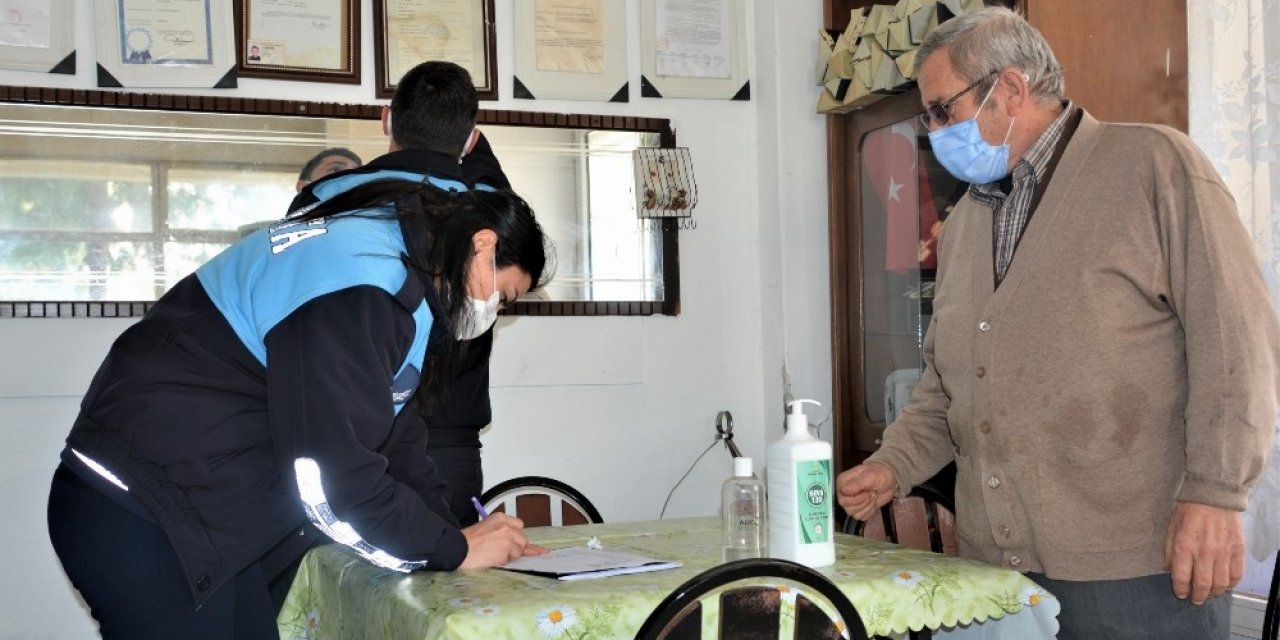 Aliağa’da Korona Virüsü Denetimleri