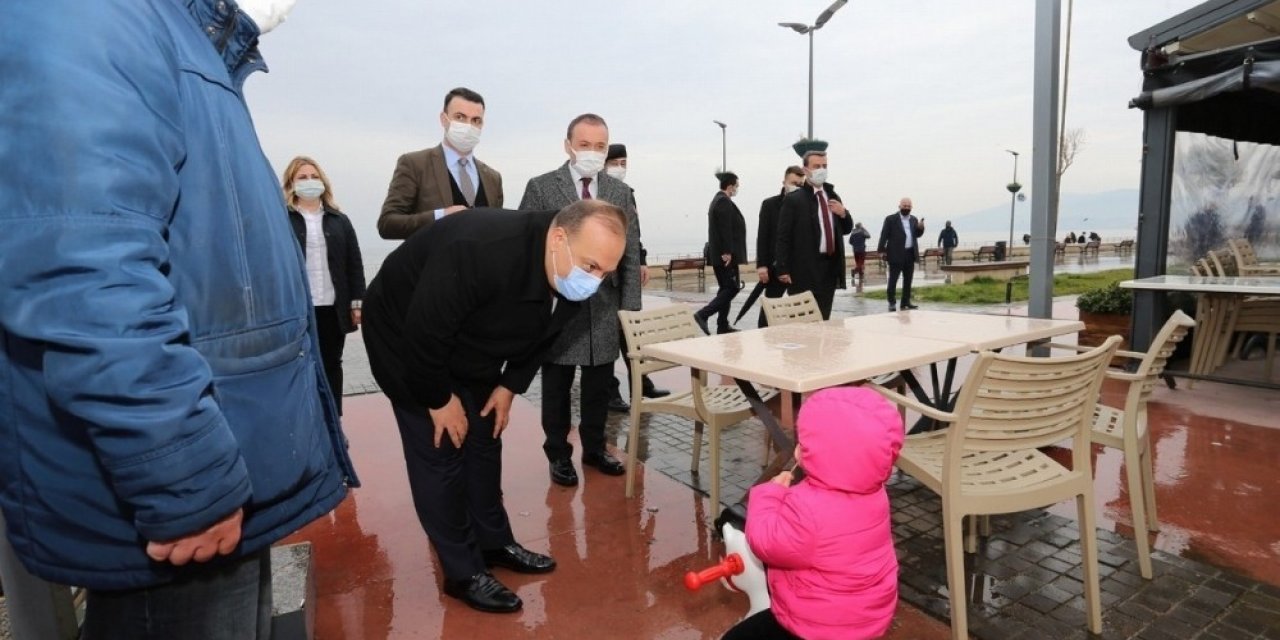 Bursa Valisi Canbolat Mudanya’da Covid-19 Denetimine Katıldı