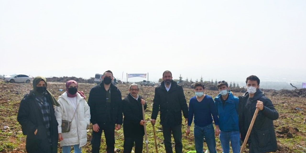 Koronadan Ölen Sağlık Kahramaları İçin Fidan Diktiler