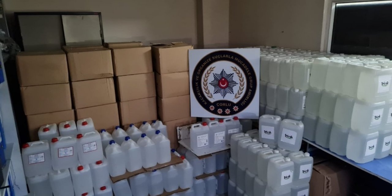 Tekirdağ’da 3 Buçuk Ton Etil Alkol Ele Geçirildi