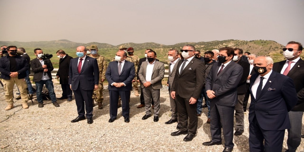 Kktc Cumhurbaşkanı Tatar Geçitköy Barajı’nı Ve Devlet Su İ̇şleri İ̇daresi Arıtma Tesisi’ni Ziyaret Etti