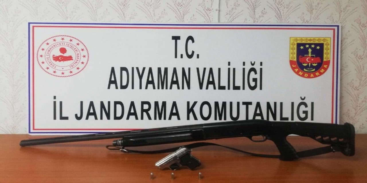 Şüpheli Şahsın Üzerinden Tabanca Ve Tüfek Ele Geçirildi