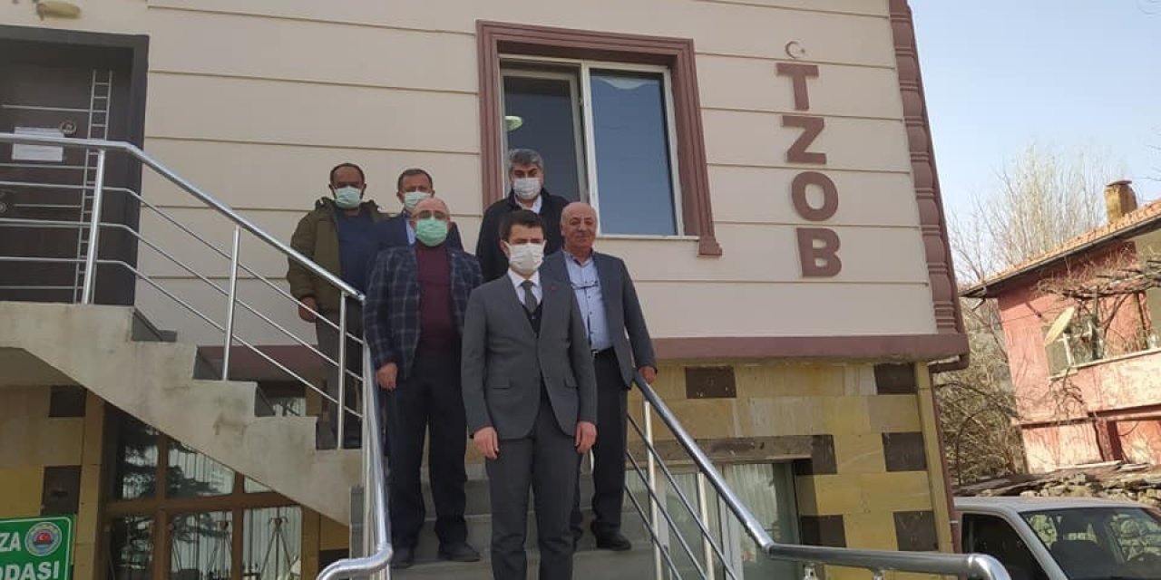 Kaymakam Cebeci, Ziraat Odası Başkanları İ̇le Toplantı Yaptı
