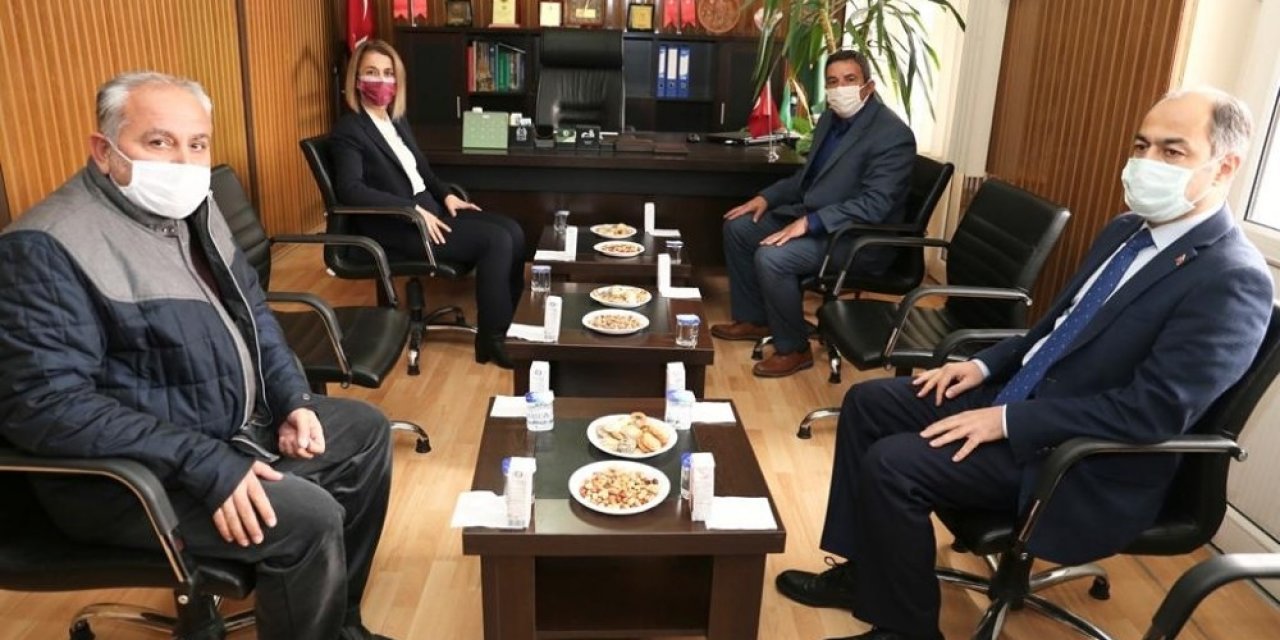 Vali Becel, Ziraat Odası Başkanı Kaya’yı Ziyaret Etti