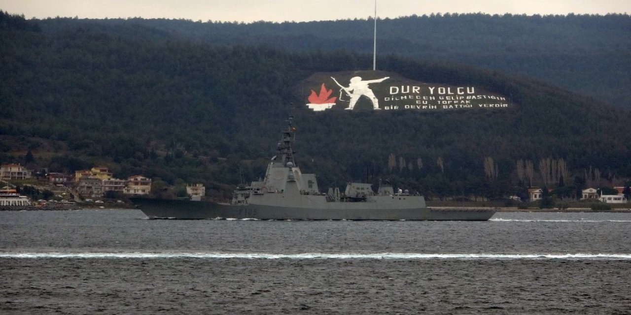 İ̇spanya Savaş Gemisi Çanakkale Boğazı’ndan Geçti
