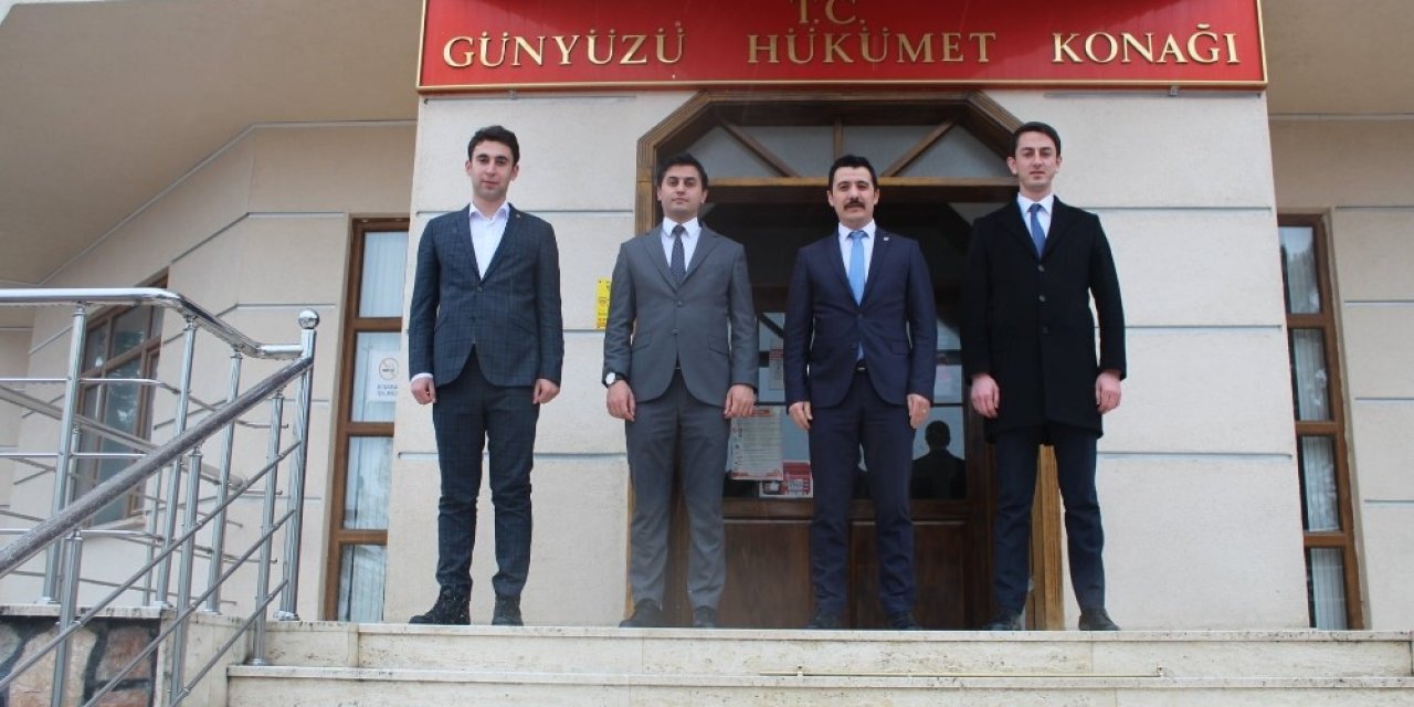Meslektaşlarından Günyüzü Kaymakamı Akeller’e Ziyaret