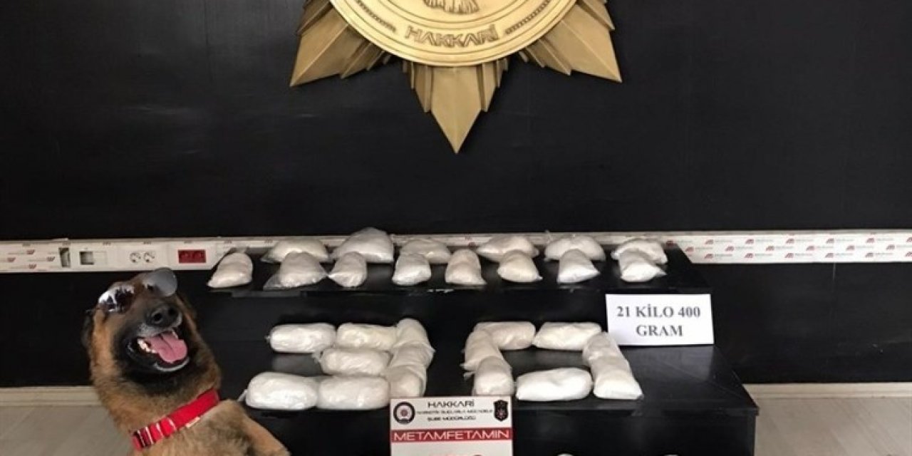 Hakkari’de 21 Kilo 400 Gram Metamfetamin Ele Geçirildi