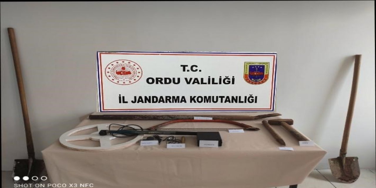 Ordu’da Kaçak Define Arayan 7 Kişi Yakalandı