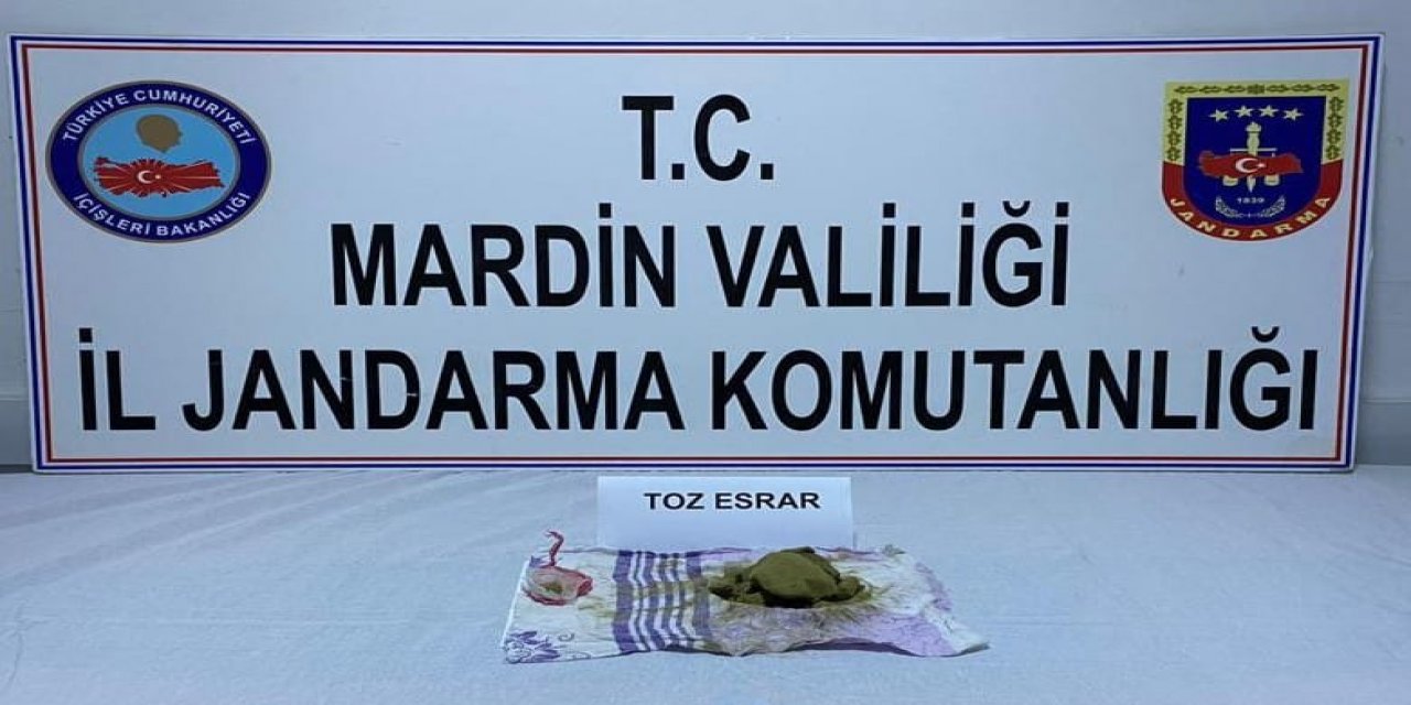 Mardin’de Durdurulan Araçta Esrar Ele Geçirildi
