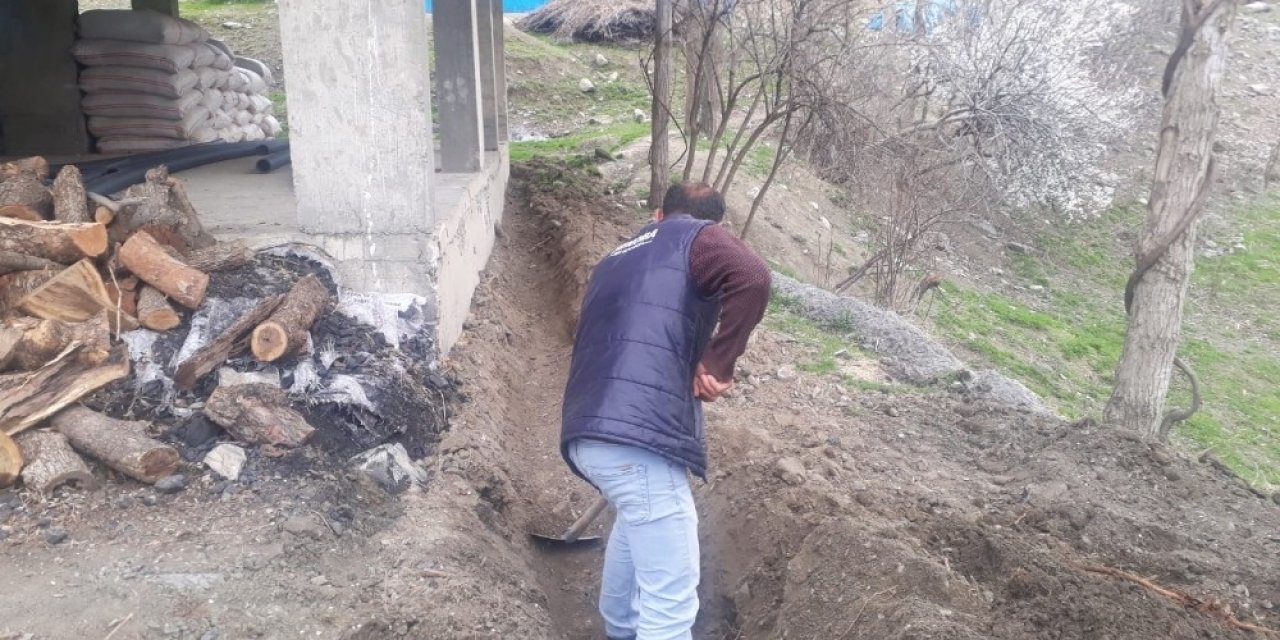 Şenoba’da Altyapı Çalışmaları Sürüyor