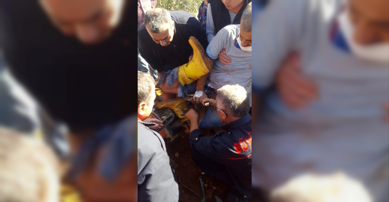 Çapa makinasına ayakları sıkışan şahıs yaralandı