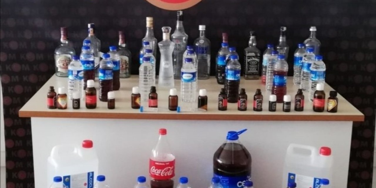 Burdur’da Onlarca Litre Kaçak İçki Ele Geçirildi