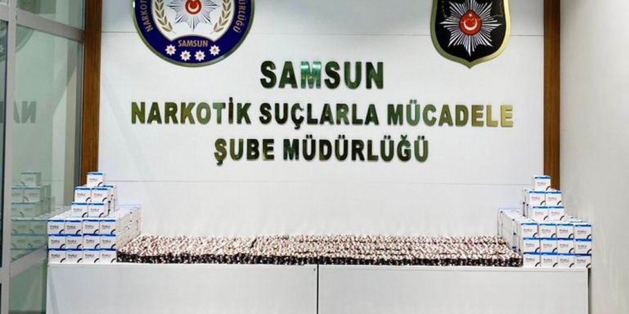 Samsun’da 16 Bin 821 Adet Uyuşturucu Hap Ele Geçirildi