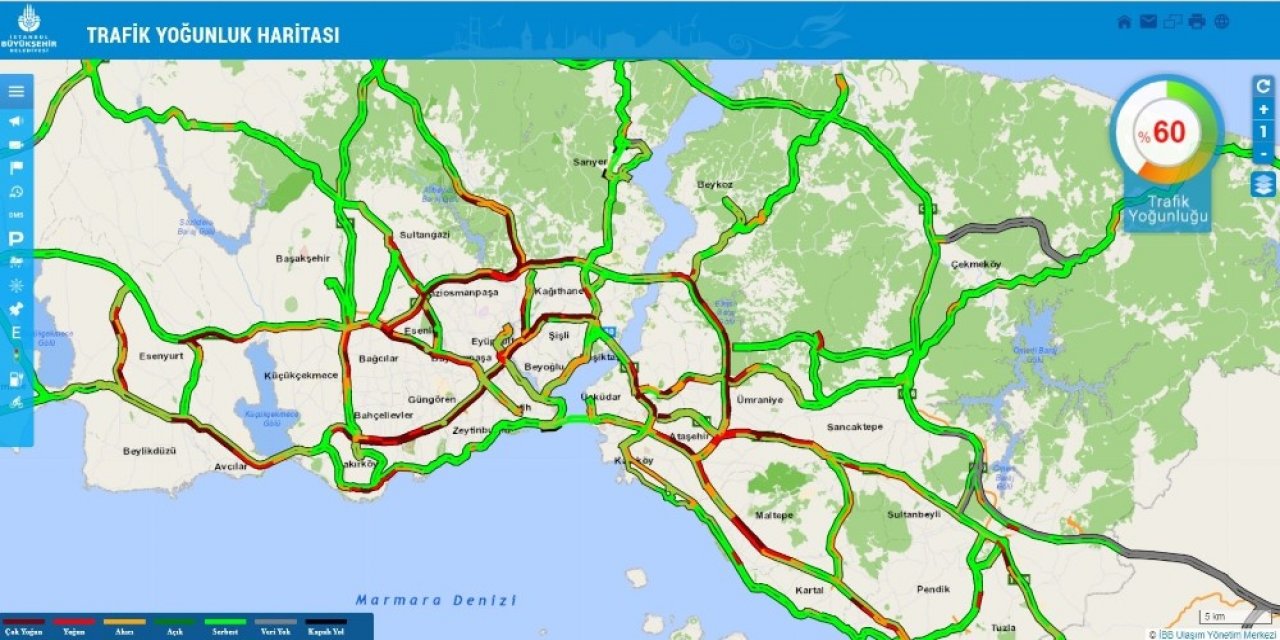 Kar Yağışı Nedeniyle İ̇stanbul’da Trafik Durma Noktasına Geldi