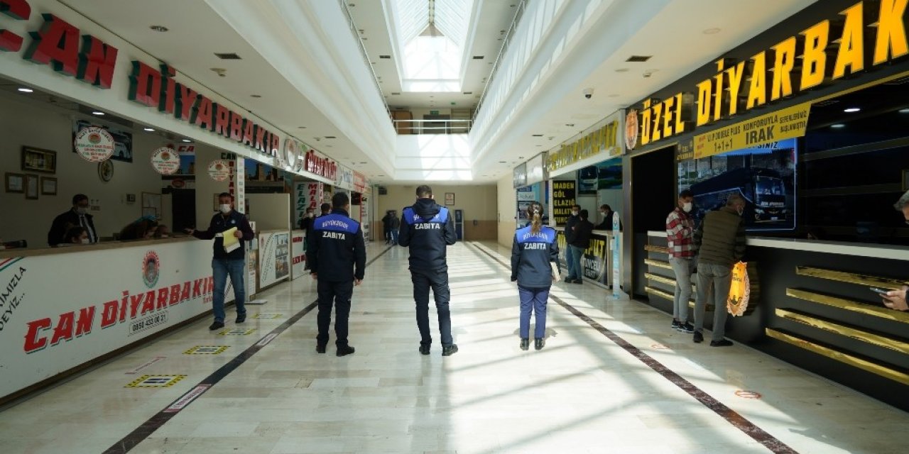 Diyarbakır’da Zabıta Ekipleri Otogar Esnafına Bilgilendirdi