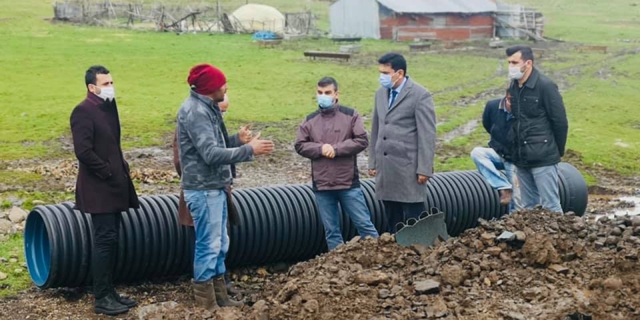 Karakoçan’da Yağıştan Etkilenen Bölgeler İncelendi
