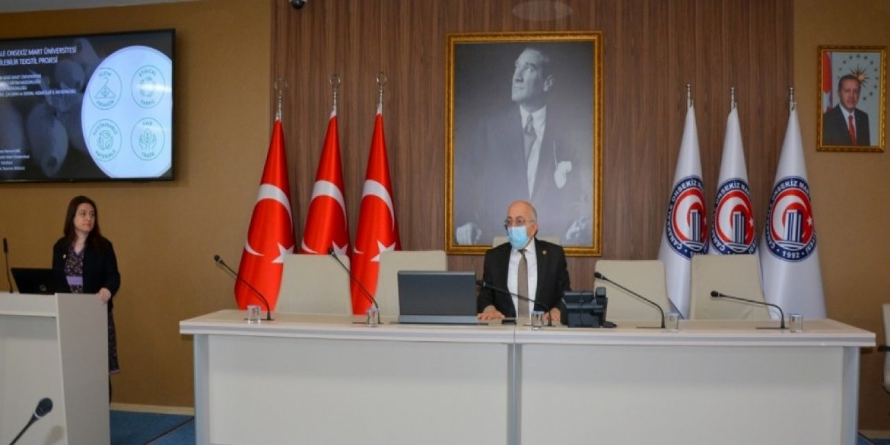 Çomü’de Sürdürülebilir Tekstil Projesi Toplantısı Yapıldı