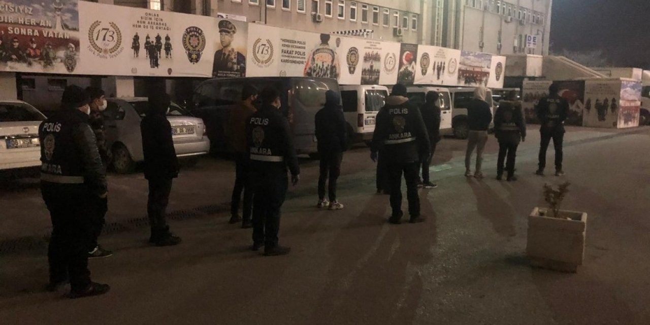 Başkent’te Afganistan Uyruklu 39 Düzensiz Göçmen Yakalandı