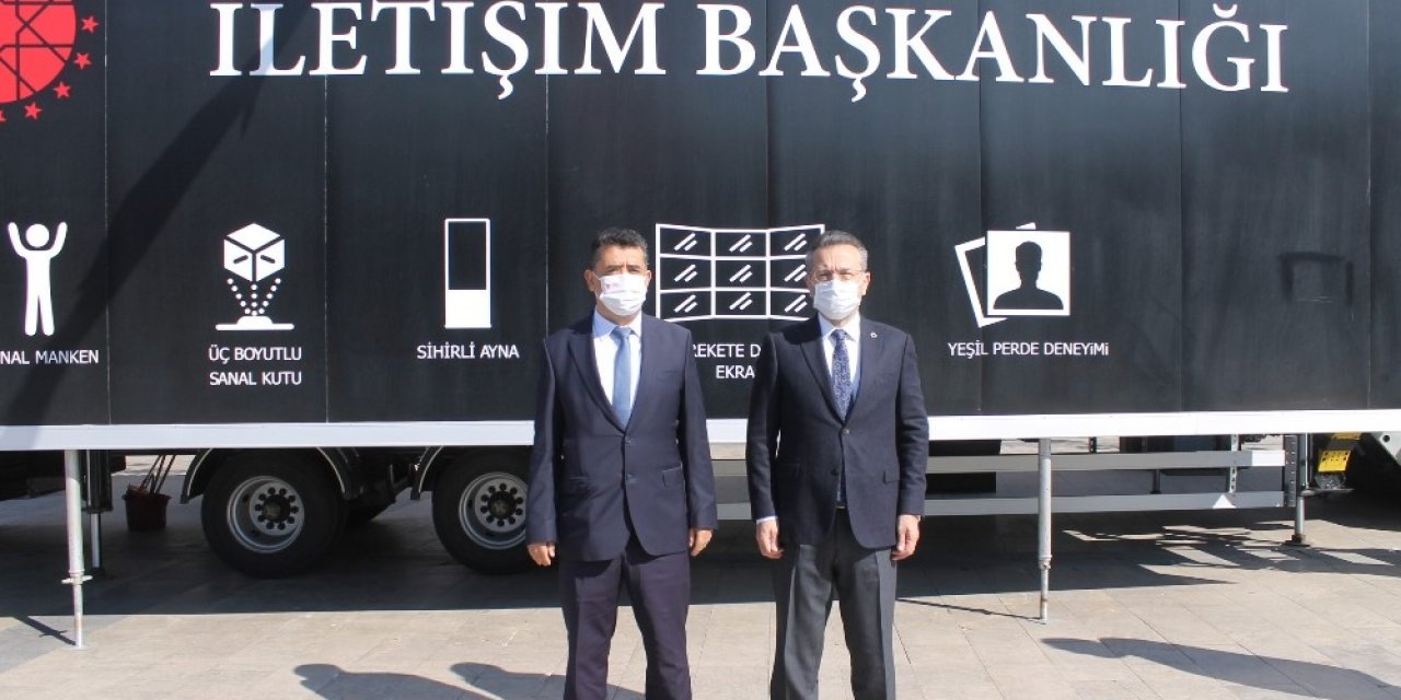 Vali Aksoy, Dijital Tır’ı Ziyaret Etti