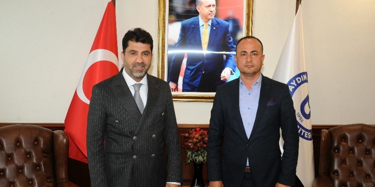 Aydın Basın Kartları Sorumlusu Erdal Şener Adü Rektörü Aldemir İle Görüştü