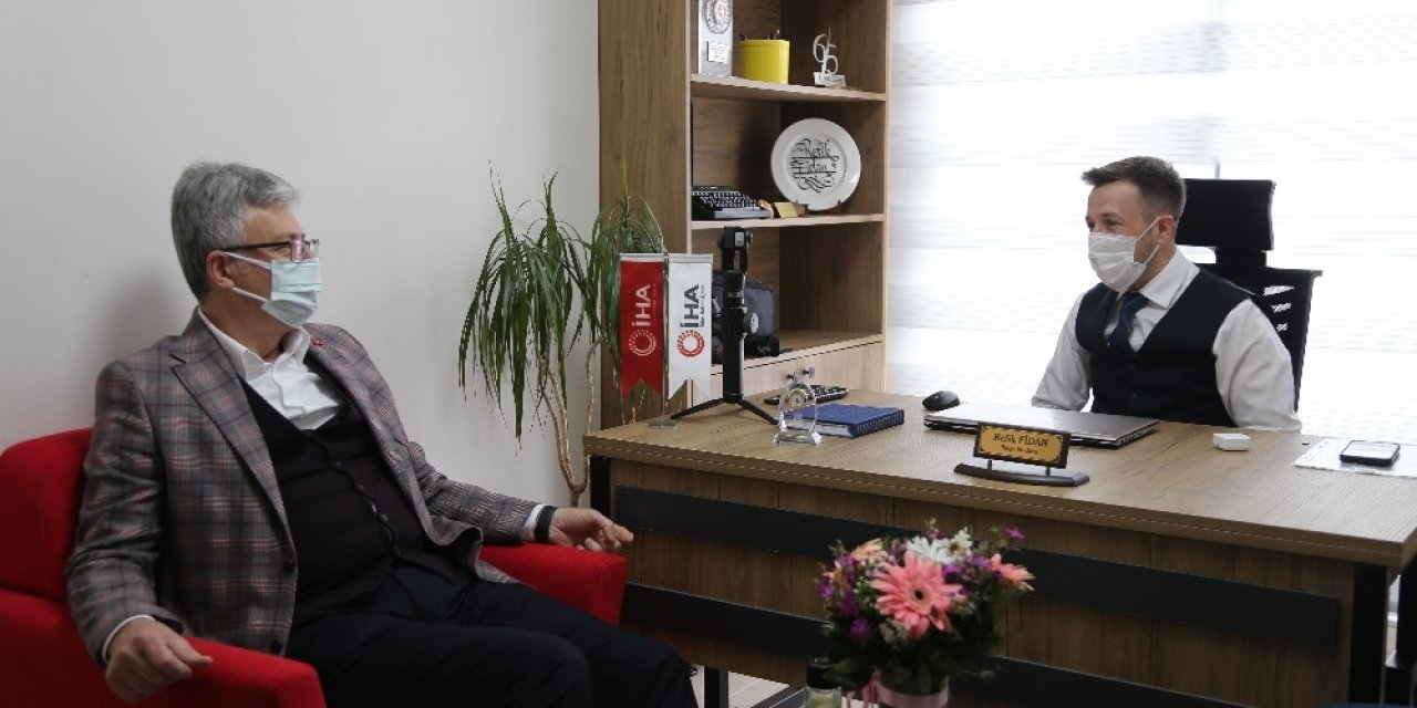Ak Parti İ̇l Başkanı Mehmet Ellibeş İ̇ha’yı Ziyaret Etti