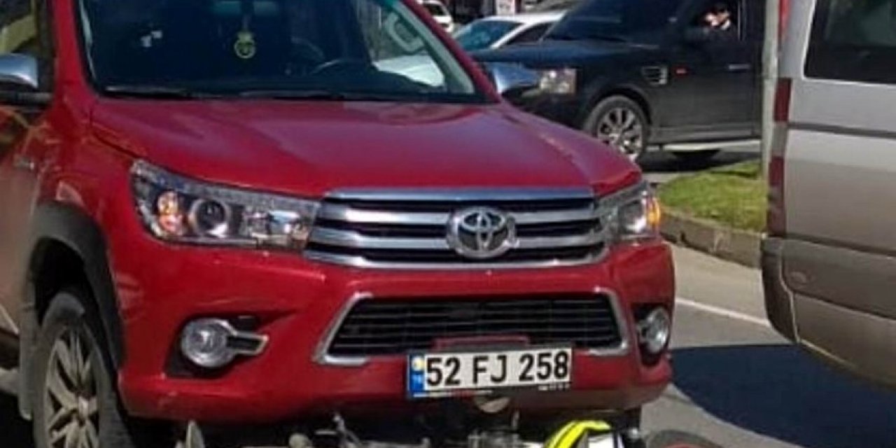 Samsun’da Kamyonet İle Motosiklet Çarpıştı: 1 Yaralı