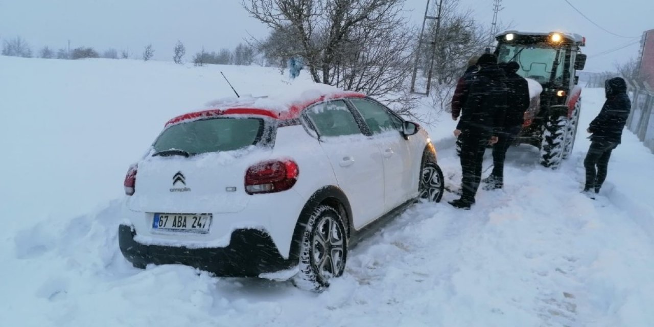 Karabük’ün İki İlçesinde Kar Yağışı Etkili Oluyor