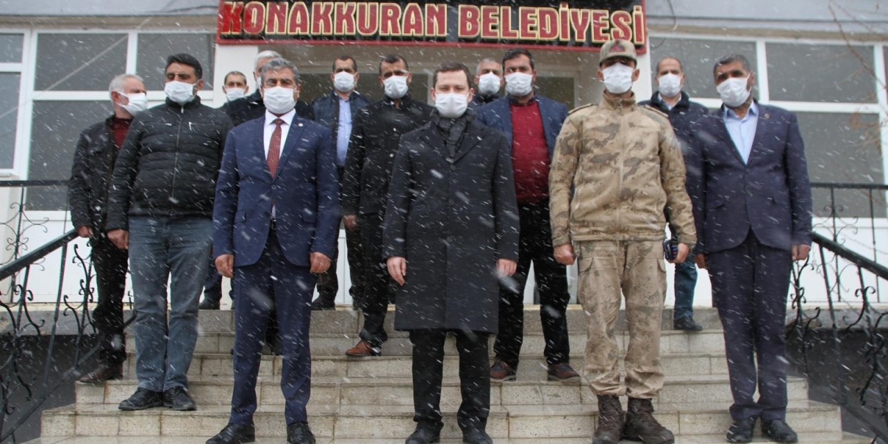 Kaymakam Demirer’den Konakkuran Belde Belediyesine Ziyaret