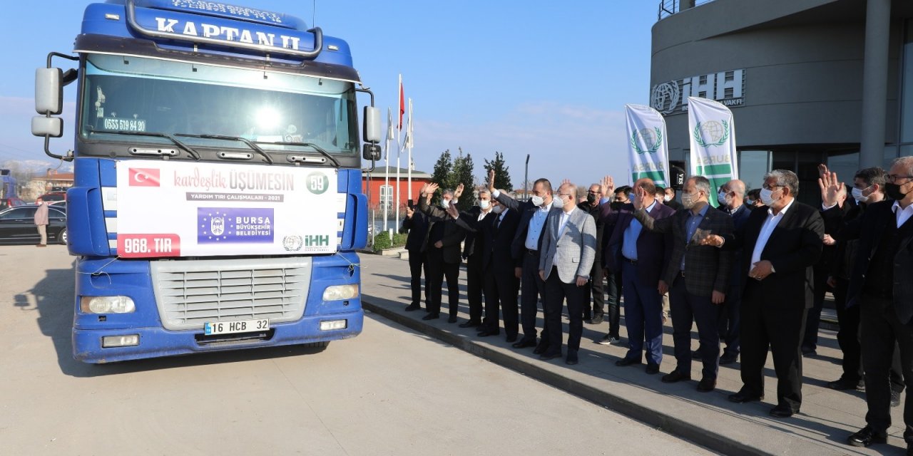 Bursa’dan Suriye’ye Kardeşlik Konvoyu